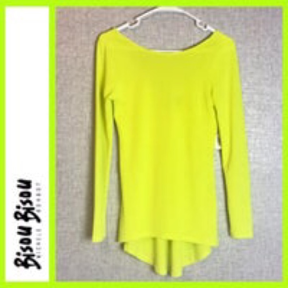 ✨5 for 25 Sale✨ Bisou  Bisou neons long sleeve stretchy top